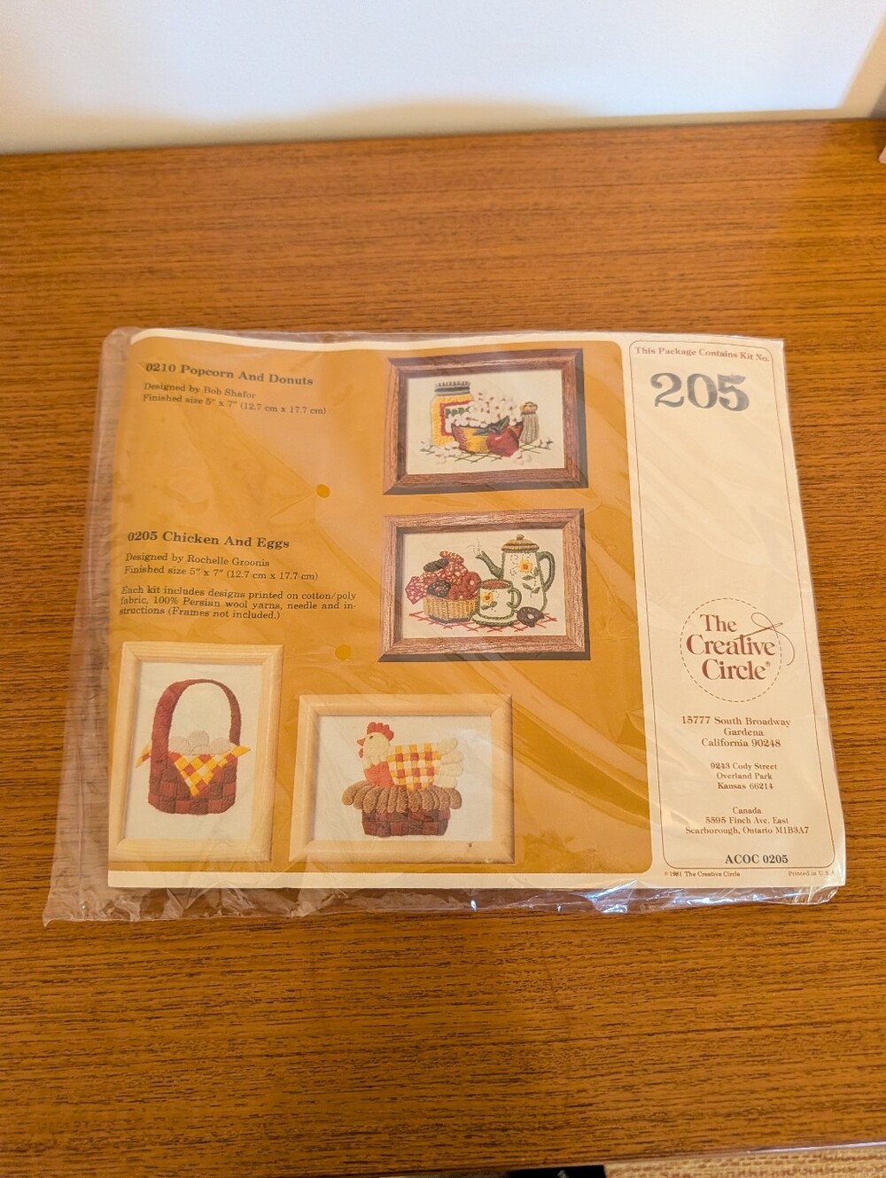 Vintage 80s The Creative Circle Needlepoint CrossStitch Cottagecore Chicken Eggs